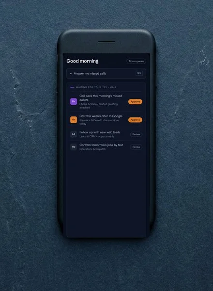 The command center on a phone
